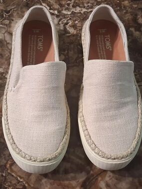 TOMS Women's Slip-On Espadrille Platform - Cream